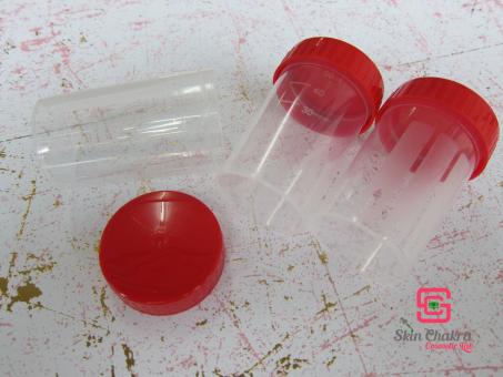 Sample jar red cap